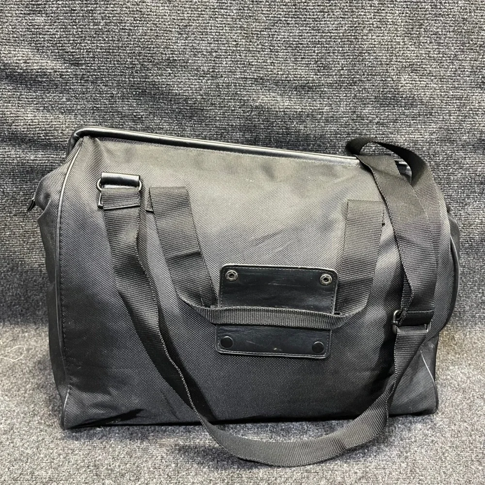 Sean John Mens Large Black Ballistic Nylon Duffle Travel Bag Carry On Weekender